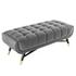 Scholar 47.5" Performance Velvet Bench In Gray by Modway Furniture