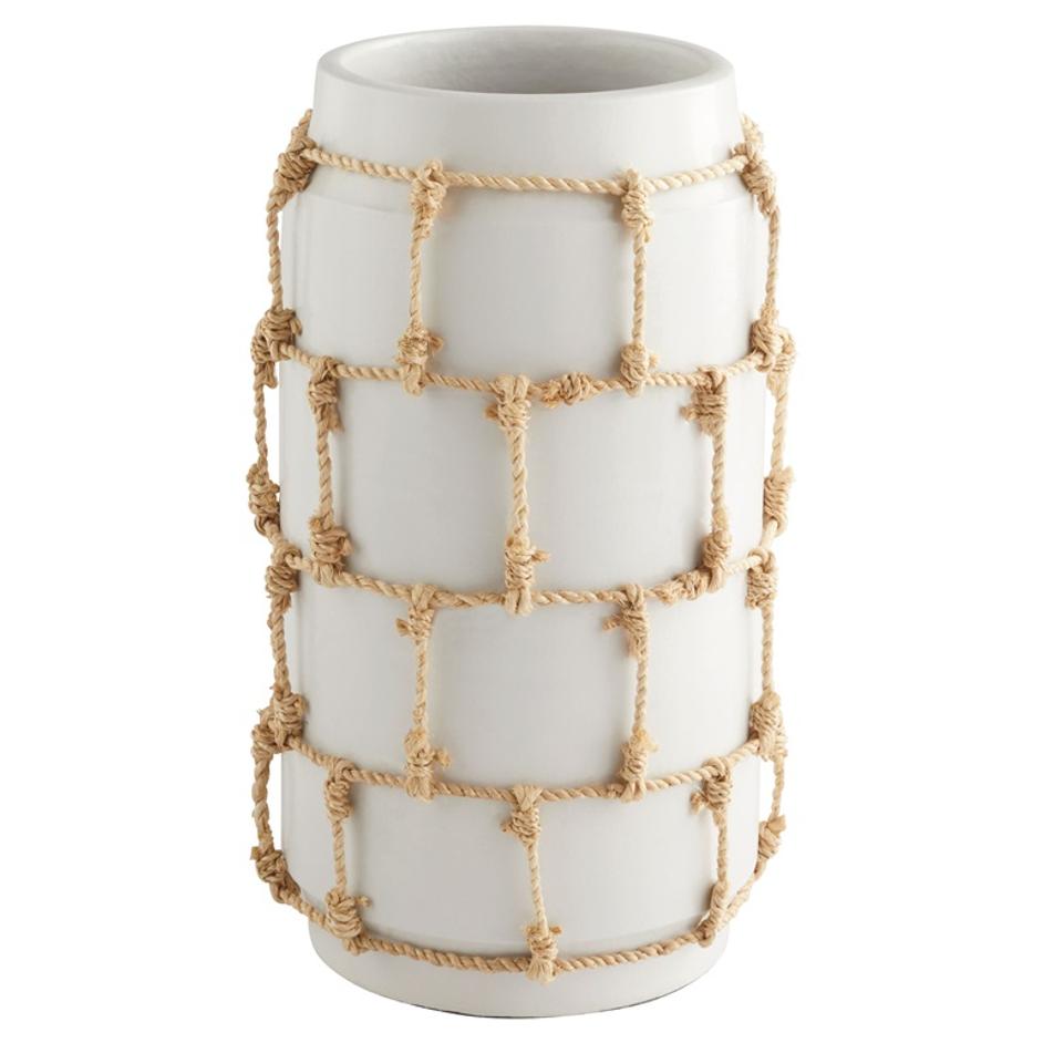Antrea Vase | White-Small by Cyan Design