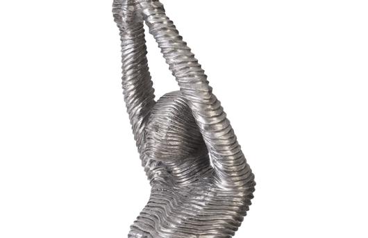 Standing Diving Sculpture, Black/Silver, Aluminum by PHILLIPS COLLECTION