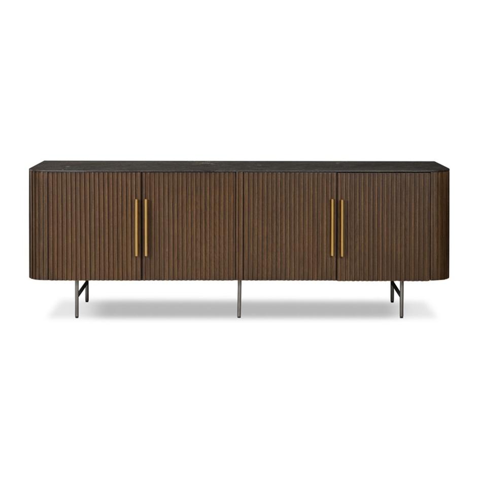 Fletcher Media Console - Terra Brown Oak by Four Hands