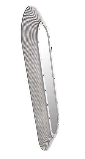 Luna Mahogany Mirror in White Wash Finish by Noir Furniture