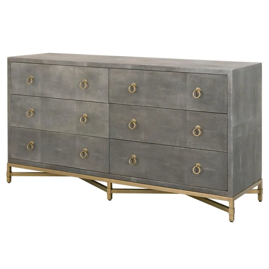 Strand Shagreen 6-Drawer Double Dresser by Essentials For Living