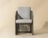 ALLARIZ DINING ARMCHAIR - WARM GREY - GRACEBAY LIGHT GREY by Sunpan