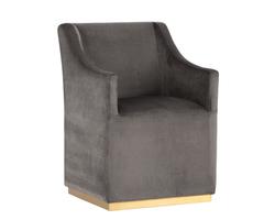 Zane Wheeled Lounge Chair - Piccolo Pebble by Sunpan