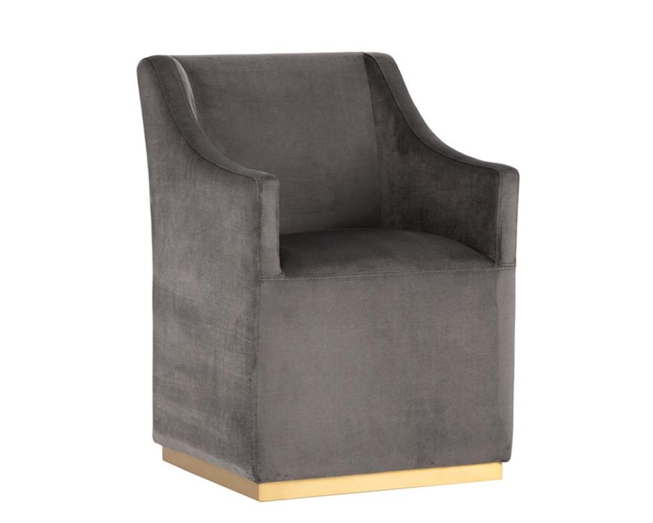 Zane Wheeled Lounge Chair - Piccolo Pebble by Sunpan