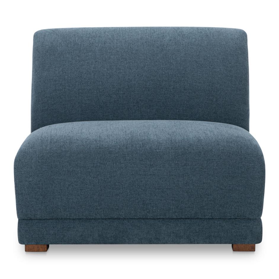 Fraser Slipper Chair Deep Blue by Moes Home