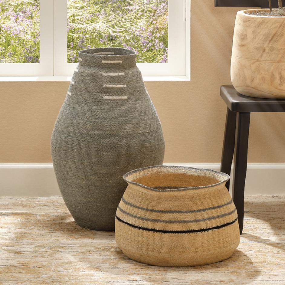 Caterpillar Seagrass Basket by Jamie Young