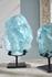Refractory Glass Sculpture, Blue, On Base by Phillips Collection