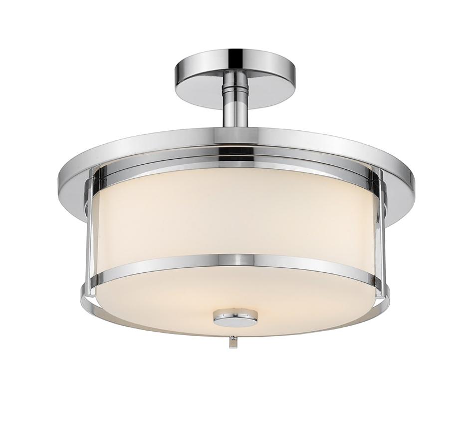Savannah 2 Light Semi Flush Mount in Chrome  Finish by Z-Lite
