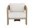 PYLOS LOUNGE CHAIR - NATURAL - LOUIS CREAM by Sunpan