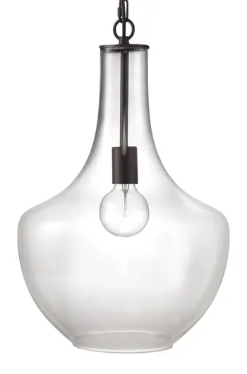Sutton Glass 1-Light Pendant by Jamie Young