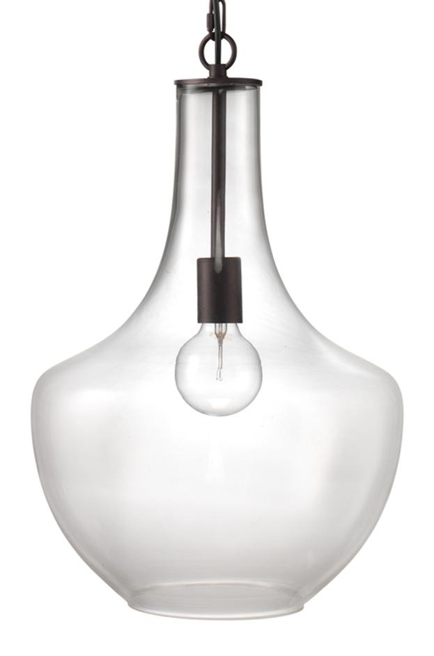 Sutton Glass 1-Light Pendant by Jamie Young