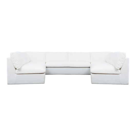 Miles Outdoor Modular 5 Piece White by Moes Home