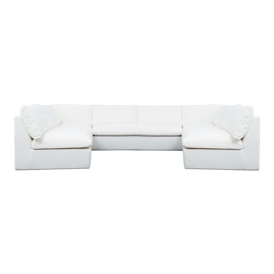 Miles Outdoor Modular 5 Piece White by Moes Home