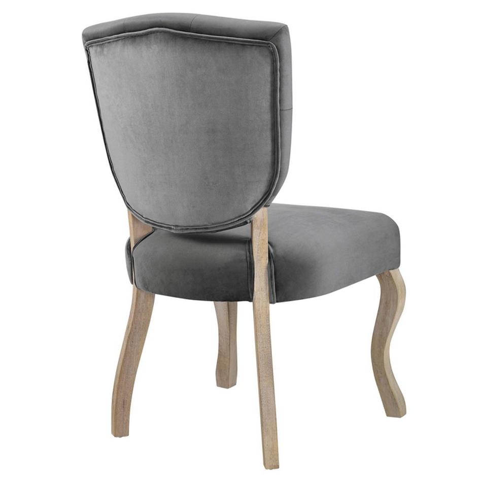 Union Vintage French Performance Velvet Dining Side Chair In Gray by Modway Furniture