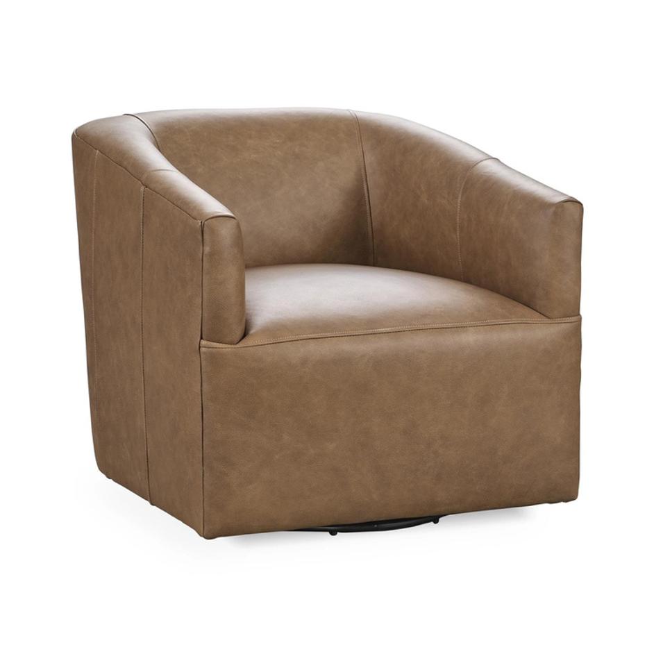 Vernon Leather Swivel Chair El Paso by Classic Home