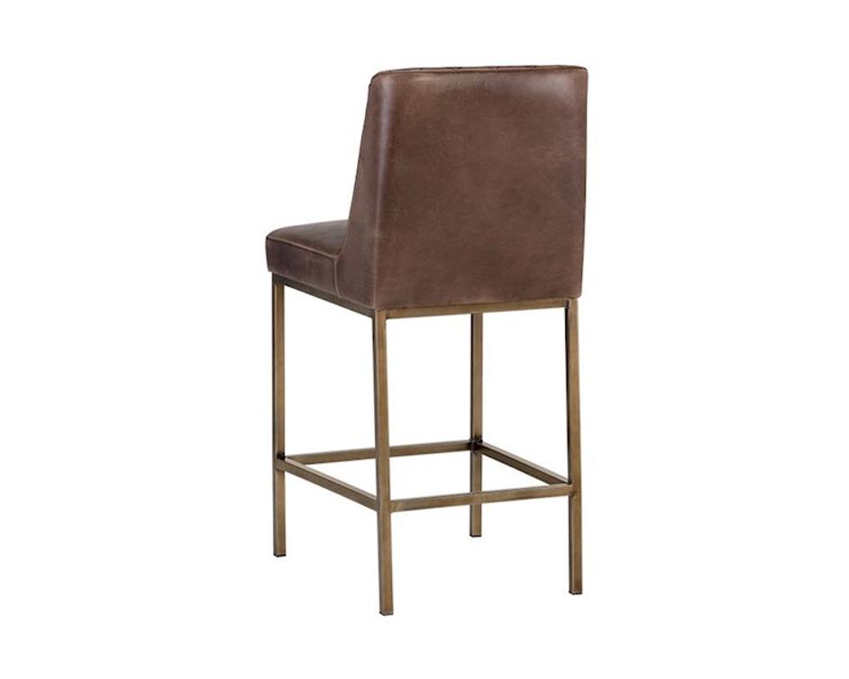 Leighland Counter Stool - Havana Dark Brown by Sunpan