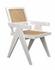Jude Teak Chair with White Wash Finish and Caning by Noir Furniture
