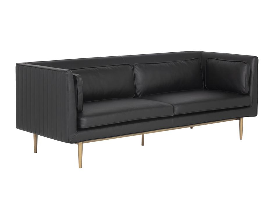 Batavia Sofa - Vintage Black by Sunpan