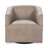 Vernon Leather Swivel Chair Lush by Classic Home