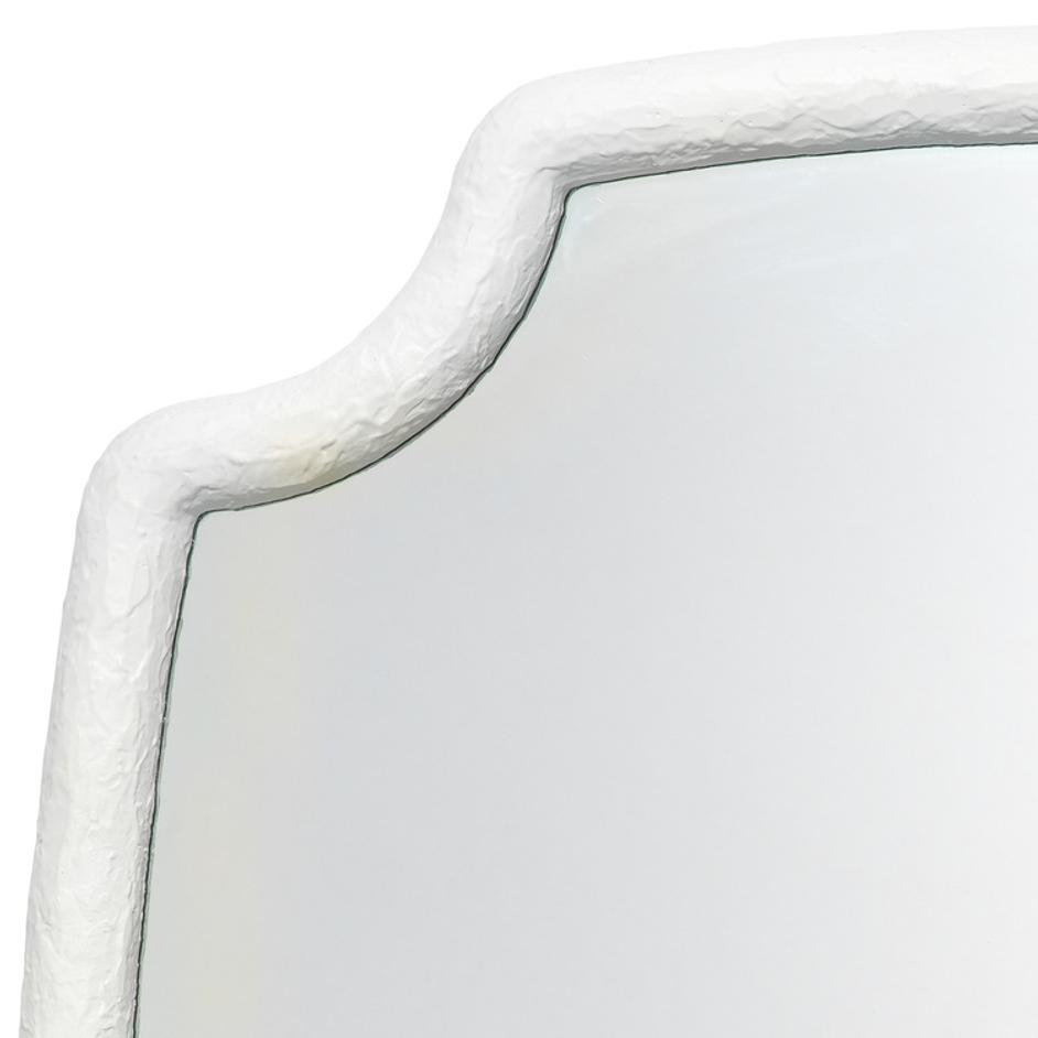 Selene Wall Mirror, White by Jamie Young