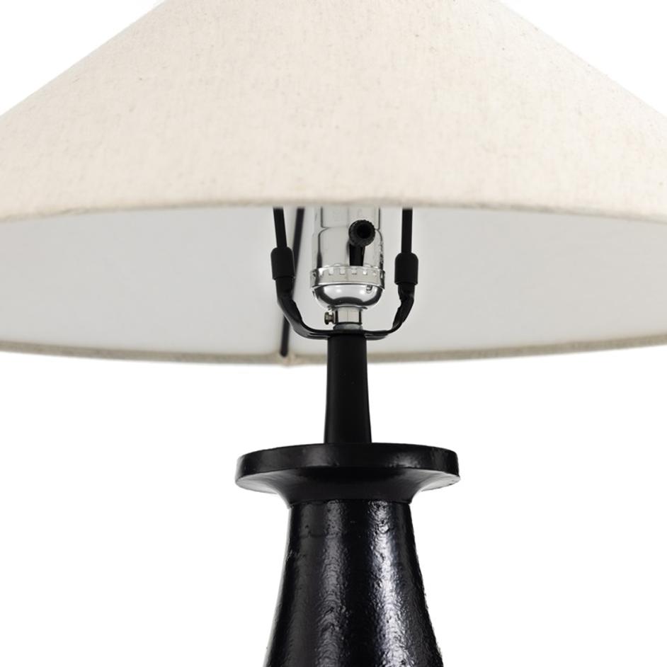 Innes Tapered Shade Table Lamp In Mtt Black by FOUR HANDS