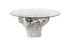 Root Small Silver Dining Table Base, With Glass by PHILLIPS COLLECTION