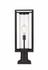 Dunbroch 1 Light Outdoor Pier Mounted Fixture in Black Finish by Z-Lite