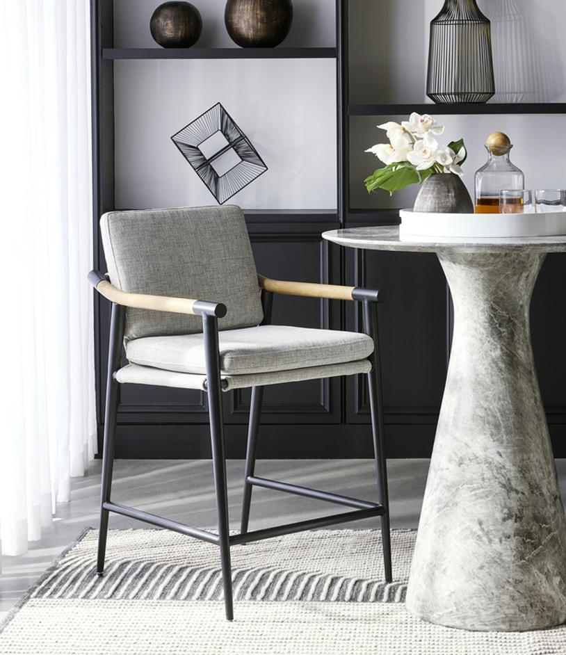 MEADOW COUNTER STOOL - VAULT FOG by Sunpan