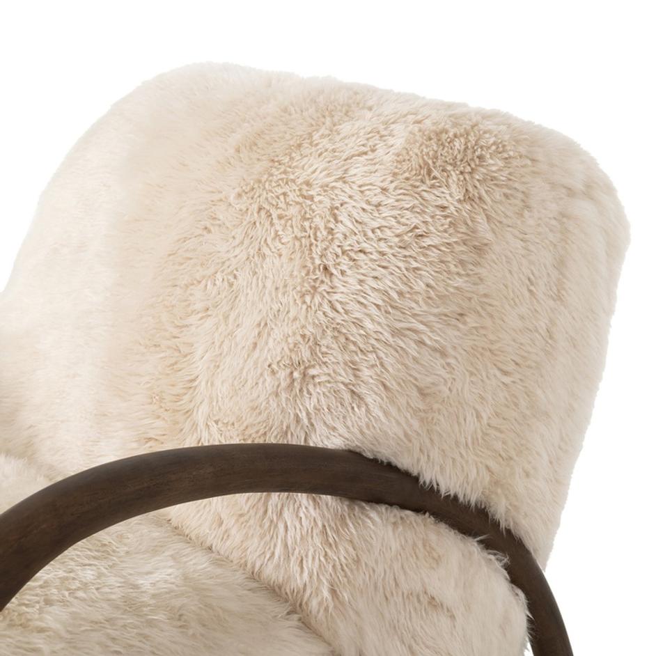 Sandro Chair - Champagne Mongolian Fur by Four Hands