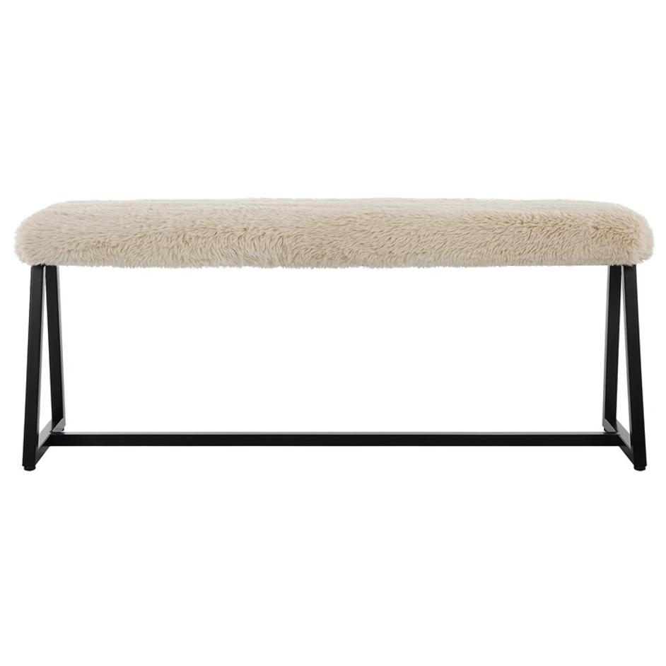 Taupo Sheepskin Bench by Uttermost
