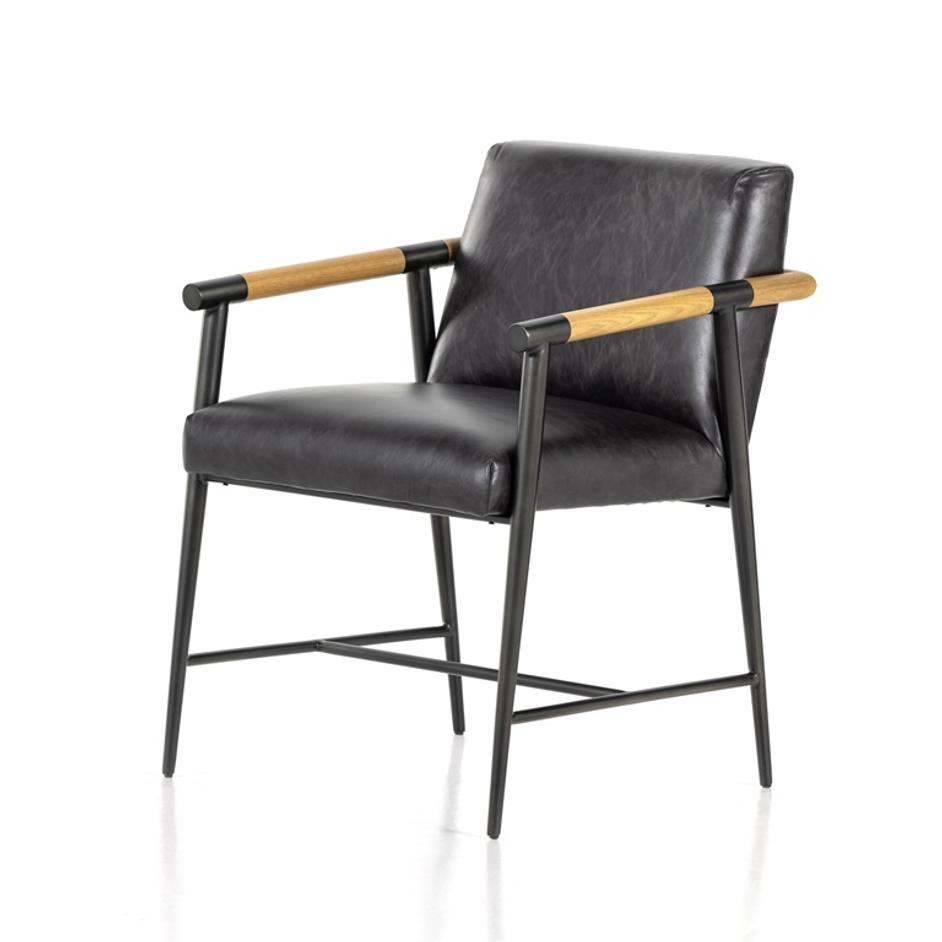 Rowen Dining Chair In Sonoma Black by FOUR HANDS