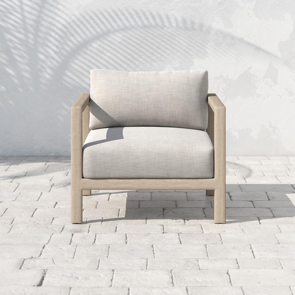 Sonoma Outdoor Chair In Brown/Stone Grey by FOUR HANDS