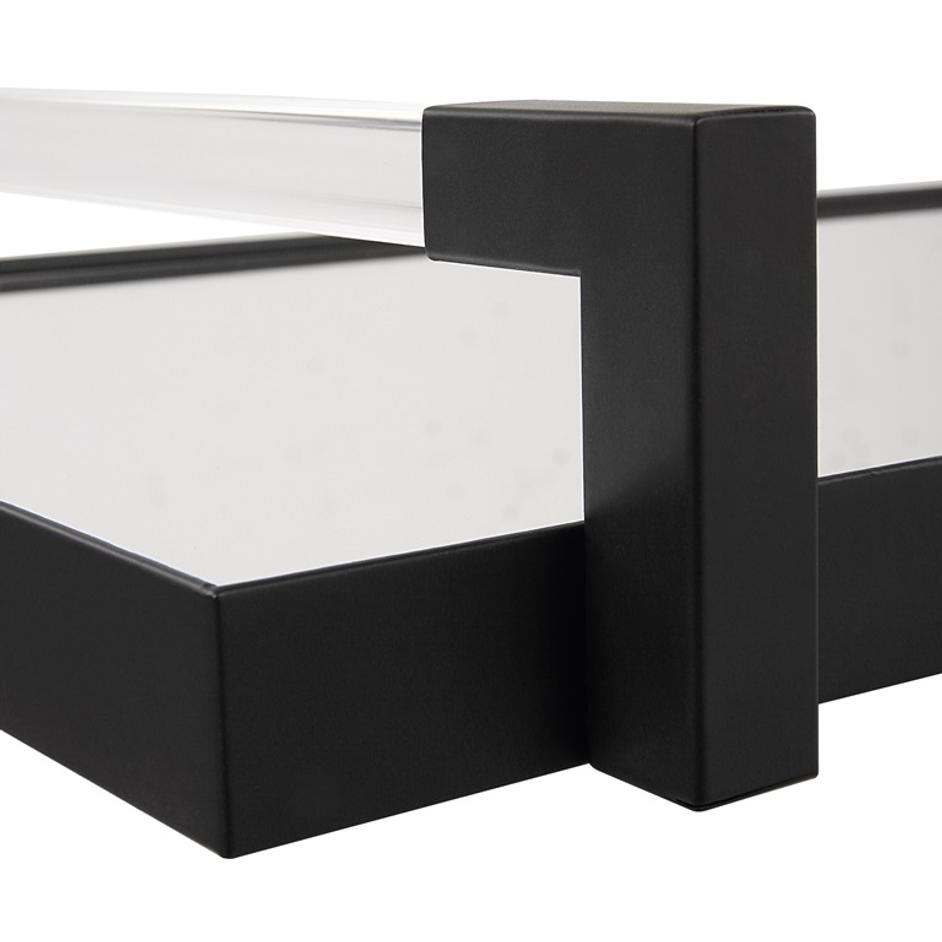 Deki Black Mirrored Tray by Uttermost