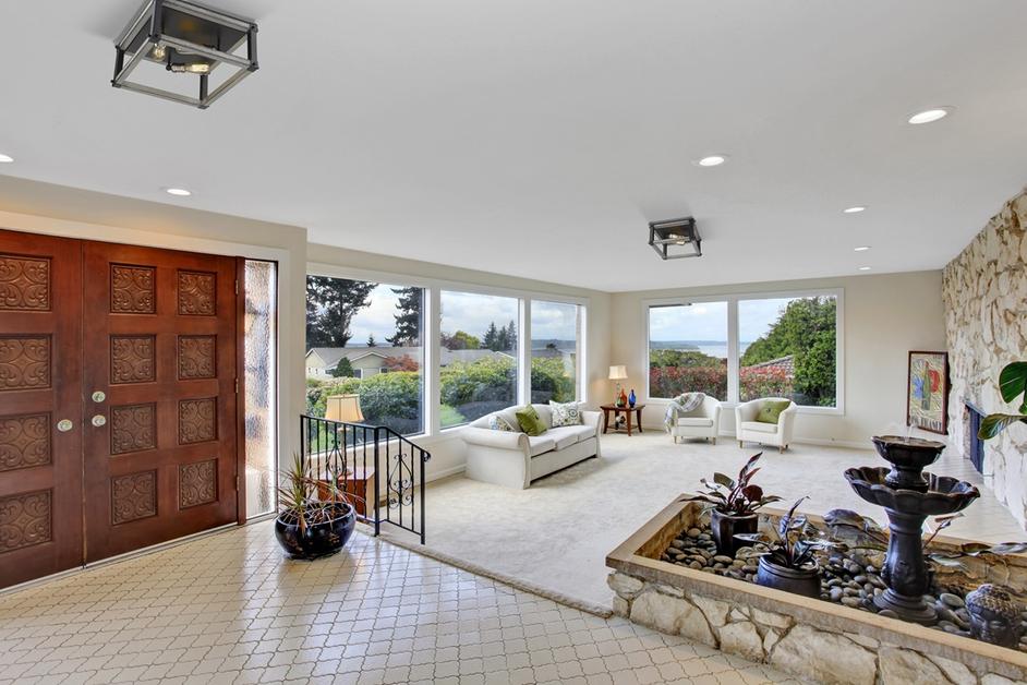 Kirkland 3 Light Flush Mount in Ashen Barnboard Finish by Z-Lite