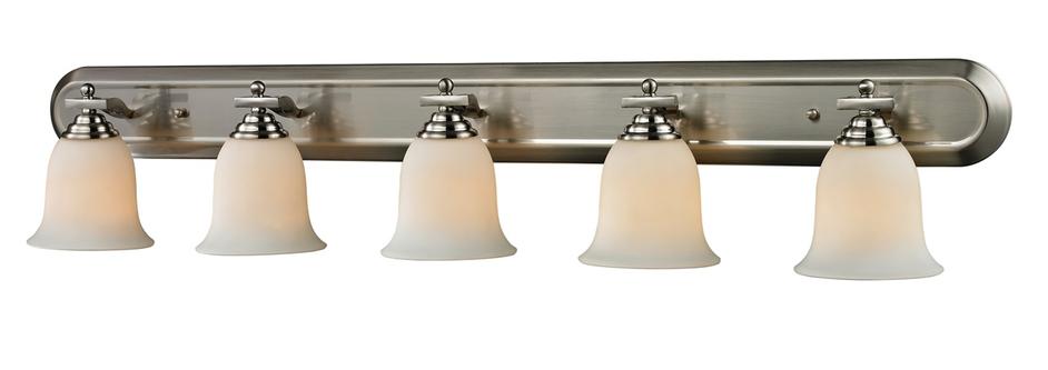 Lagoon 5 Light Vanity  in Brushed Nickel Finish by Z-Lite