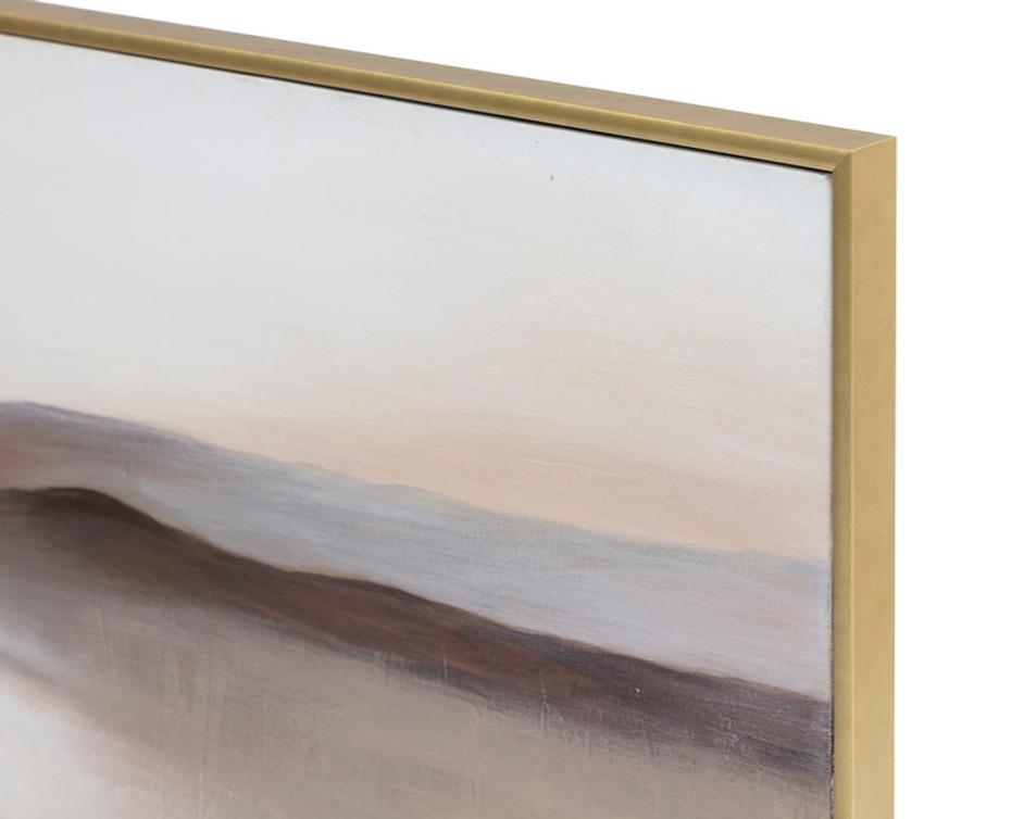 DESERT SANDS - 72" X 30" - GOLD FLOATER FRAME by Sunpan