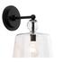 Hudson Glass Wall Sconce, Black by Jamie Young