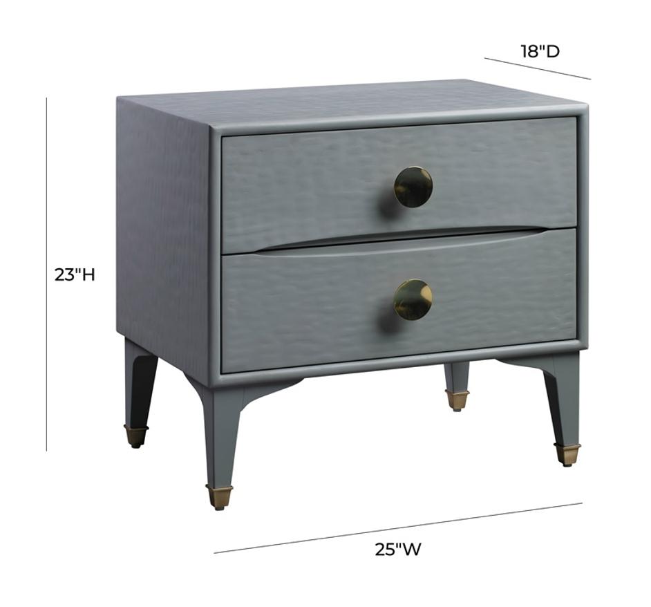 Divine Grey Nightstand by tov furniture