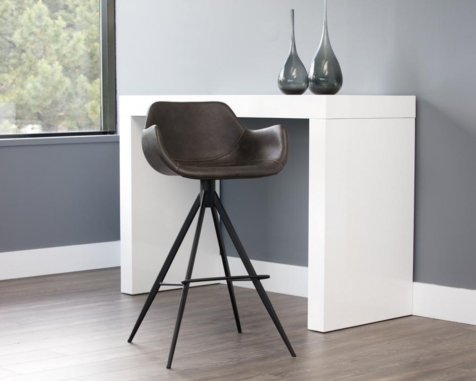 Owen Swivel Barstool - Town Grey by Sunpan