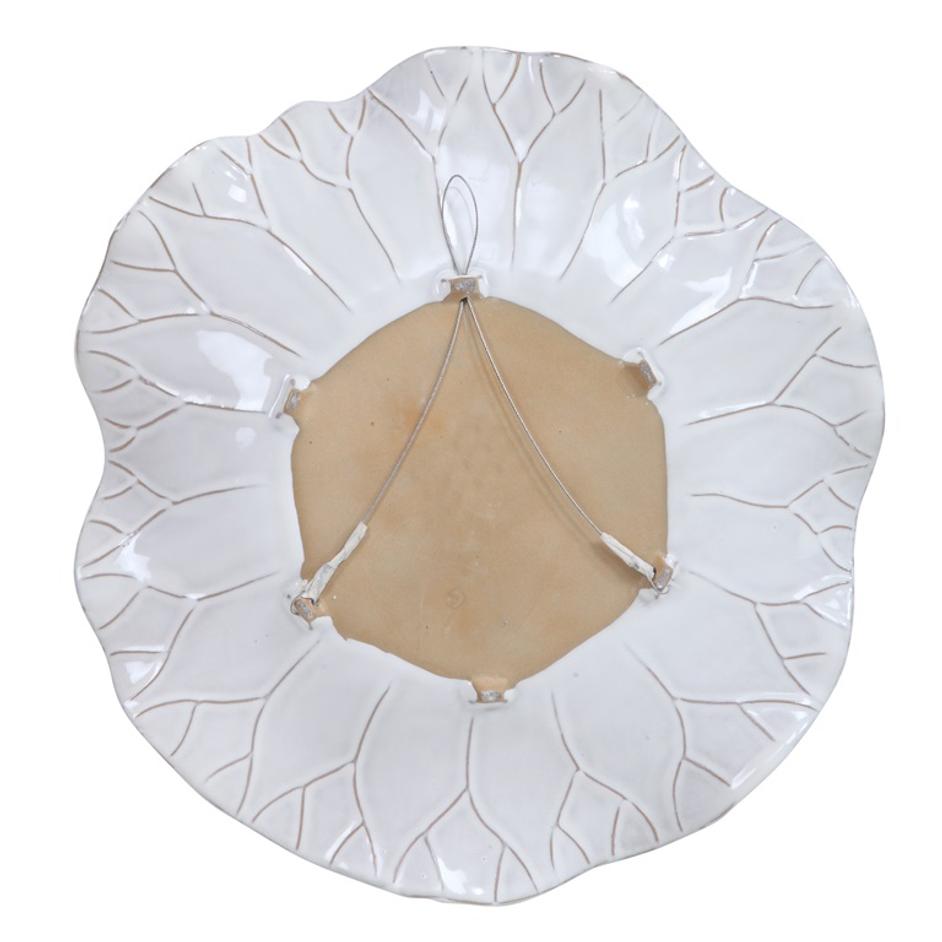 Abella Ceramic Wall Décor In White by Uttermost