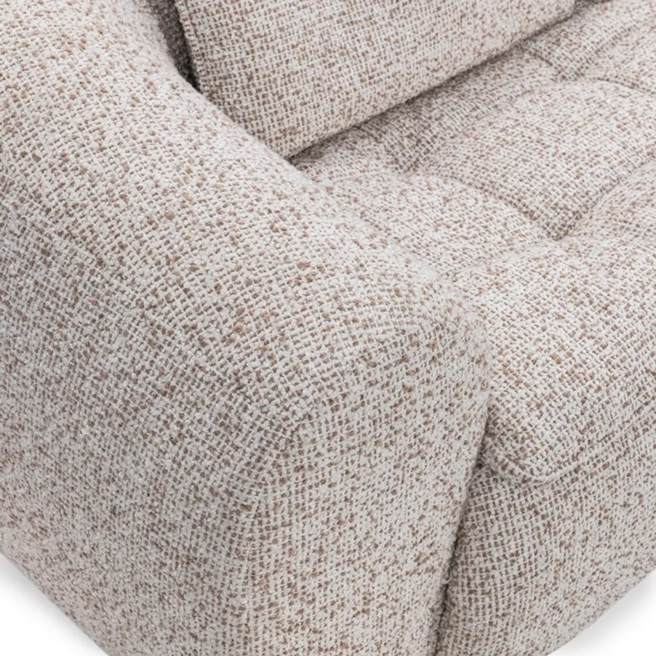 Ember Upholstered Sofa Cream White by Classic Home