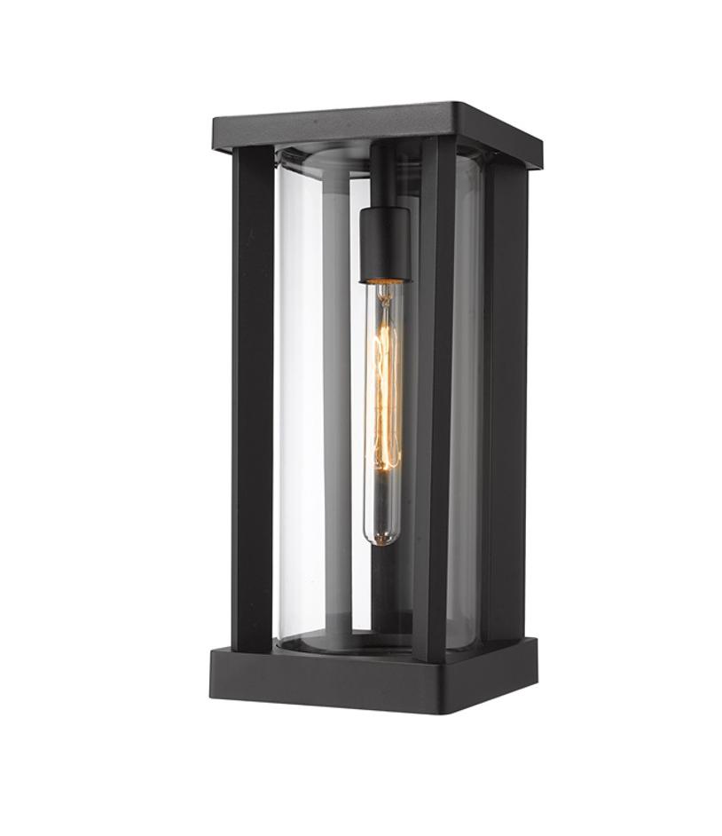 Glenwood 1 Light Outdoor Wall Sconce in Black Finish by Z-Lite