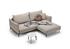 MALLOY SOFABED in KENYA GRAVEL FABRIC WITH Black Metal LEGS 579 by INNOVATION USA