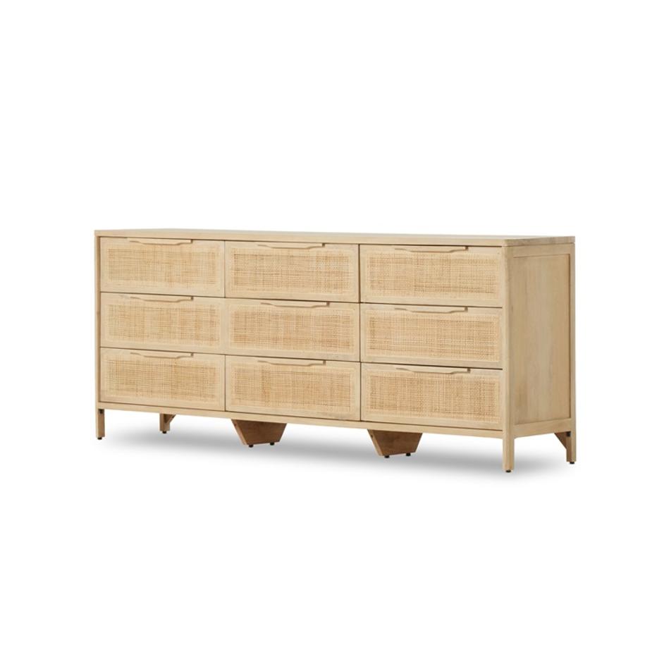 Sydney 9 Drawer Dresser In Natural Mango by FOUR HANDS