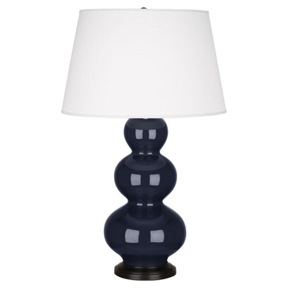 Midnight Triple Gourd Table Lamp by Robert Abbey