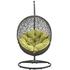 Segreto Outdoor Patio Swing Chair With Stand In Gray Peridot by Modway Furniture