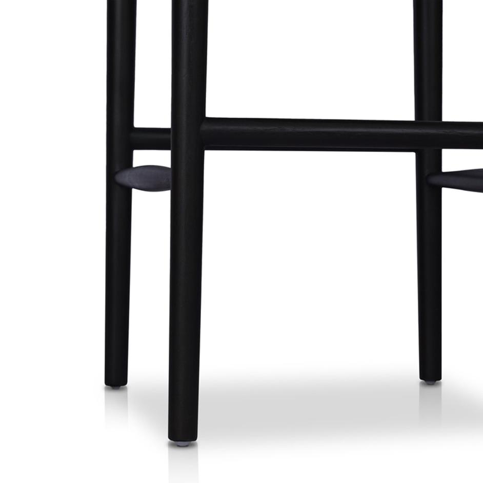 Lomas Bar + Counter Outdoor Stool - Vintage Coal by Four Hands