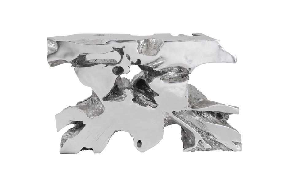 Venice Freeform Console, Silver Leaf by PHILLIPS COLLECTION