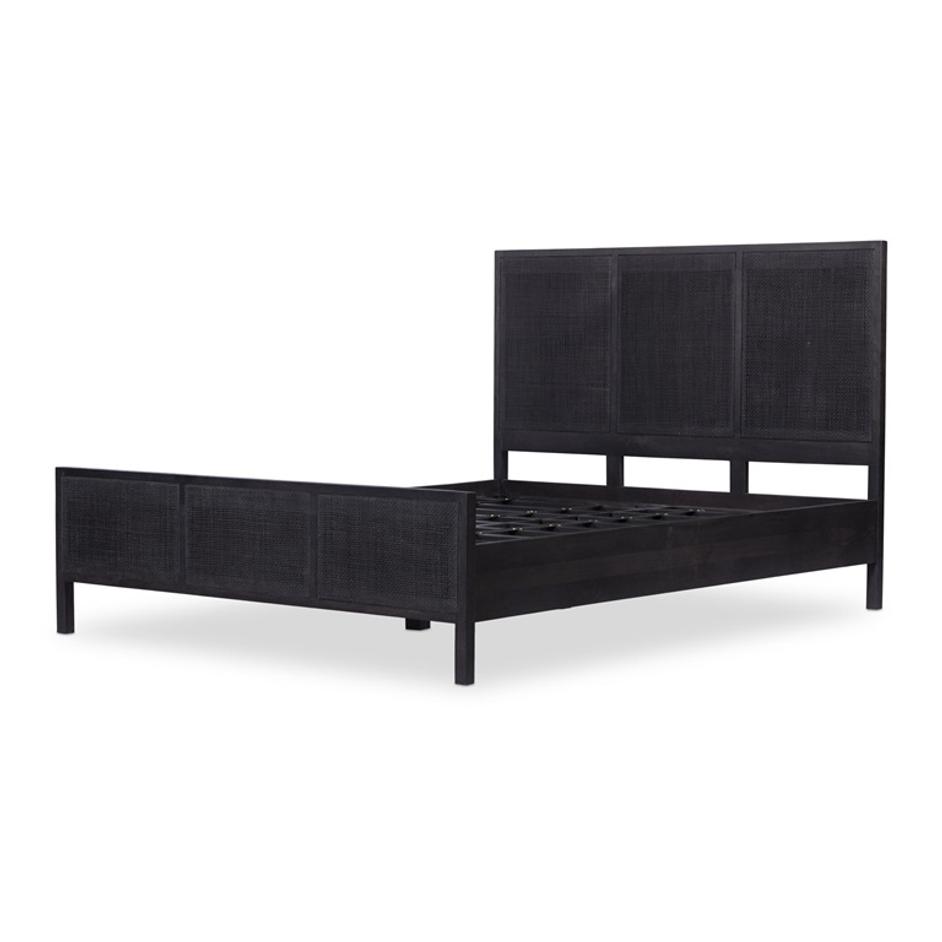 Sydney Queen Bed - Black Wash by Four Hands
